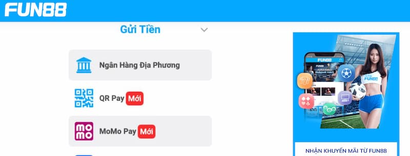 nạp tiền hiện đại