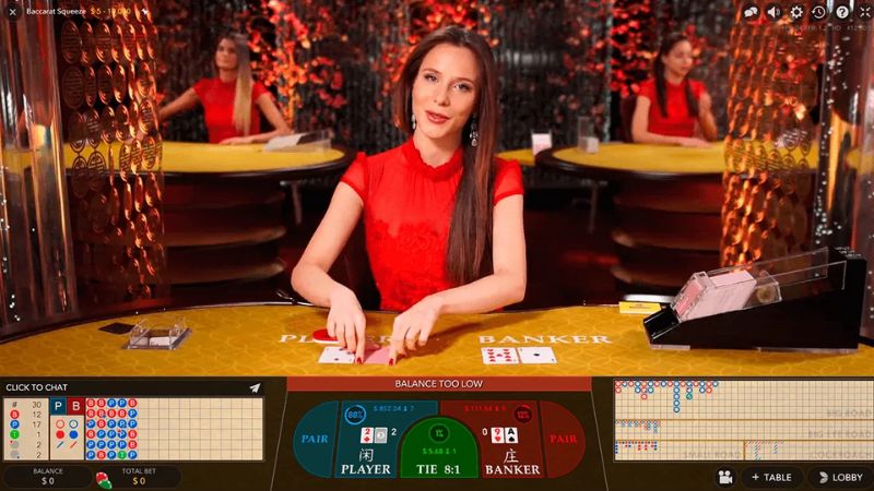 Giao diện trò chơi live trực tiếp với dealer