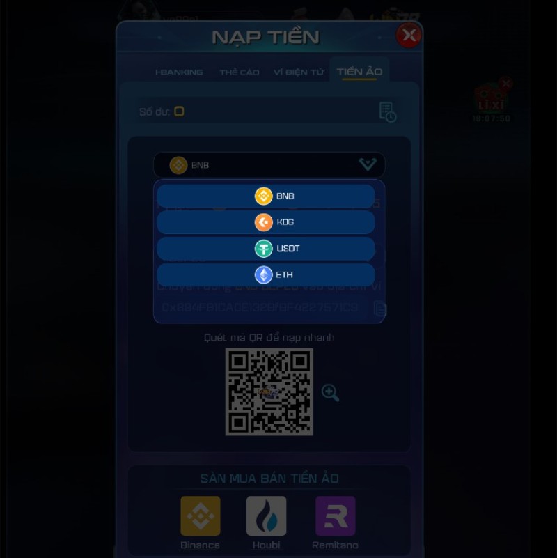 Nạp tiền Win79