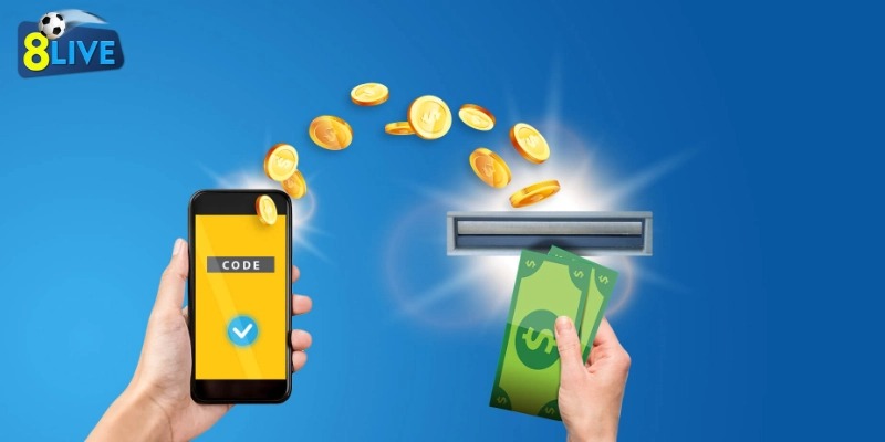Hướng dẫn rút tiền 8live